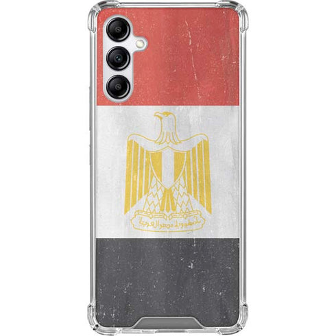 Egypt Flag Distressed Galaxy A15 5G Clear Case
